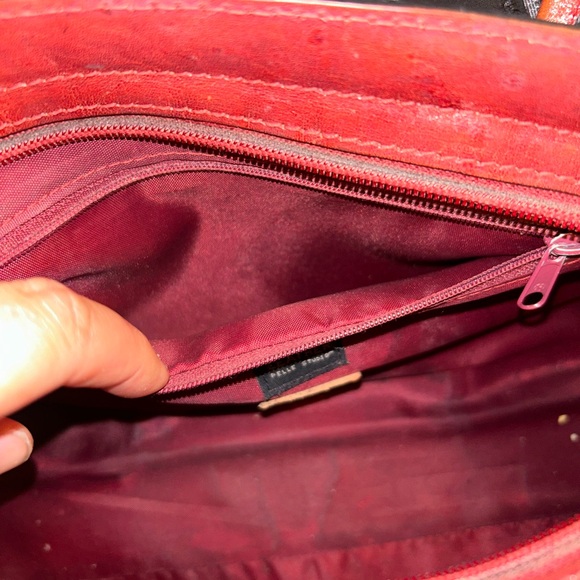 VINTAGE Italian 🇮🇹 Leather Top Handle Barrel bag Wilson’s Pelle Studios - Picture 12 of 14